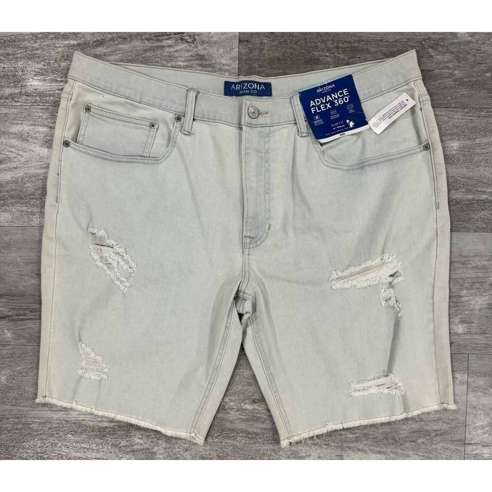 Arizona Jean Co Women's Slim Fit Advanced Flex 360 Size 36x10 Bleached NEW